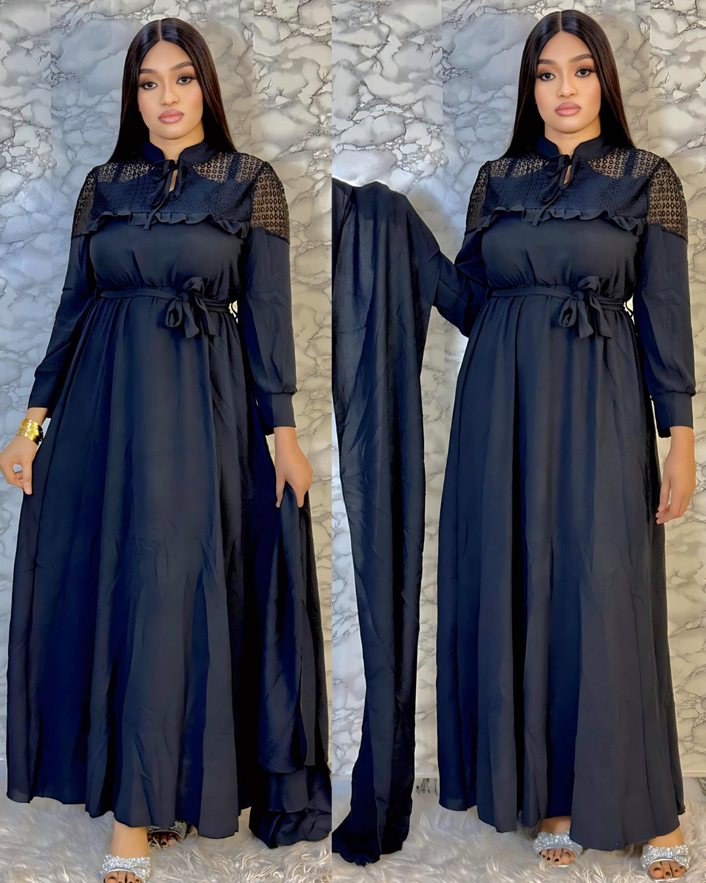 ✨ Robe Longue Élégance – Charme et Raffinement ✨